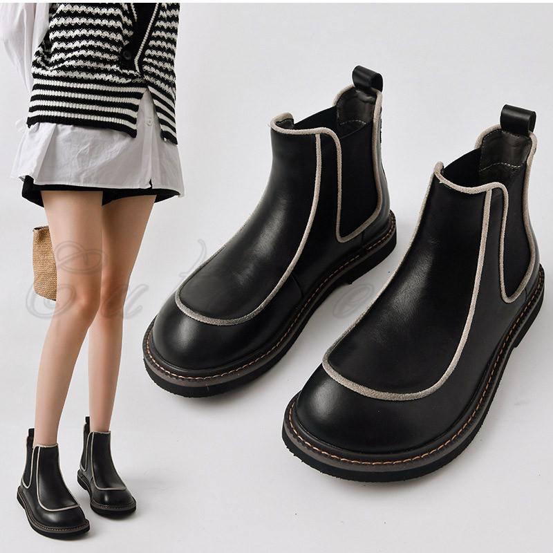 ブーツ メンズ サイドゴア ショート ブラウン 秋冬 サイドジップ 黒