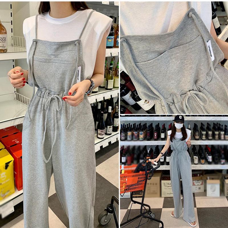 サロペット レディース オーバーオール スウェット オールインワン