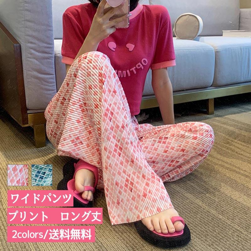 新品 スカンツ ウェストゴムの ワイドパンツ ルームウェアー ピンク Kiywr5sxfy ルームウェア パジャマ Bostonclc Com