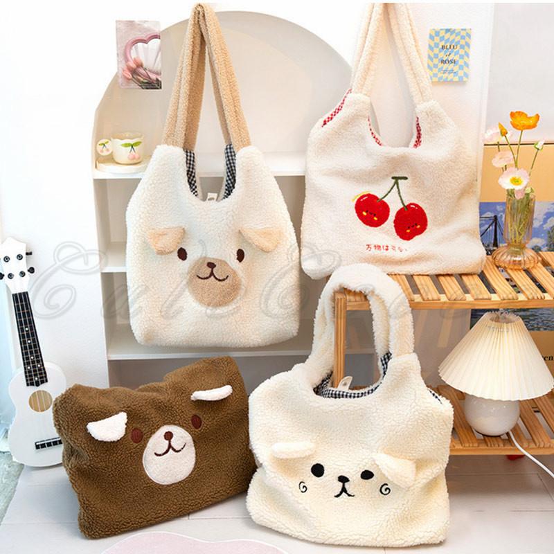  ファー素材 クマ顔トートバッグ ⭐️受注生産⭐️くまさんのお顔トートバッグ トートバッグ