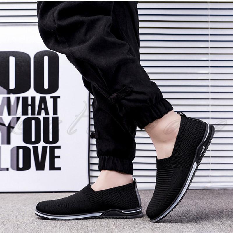 メッシュシューズ スリッポン メンズ 夏用 スニーカー 薄手 軽量 通気