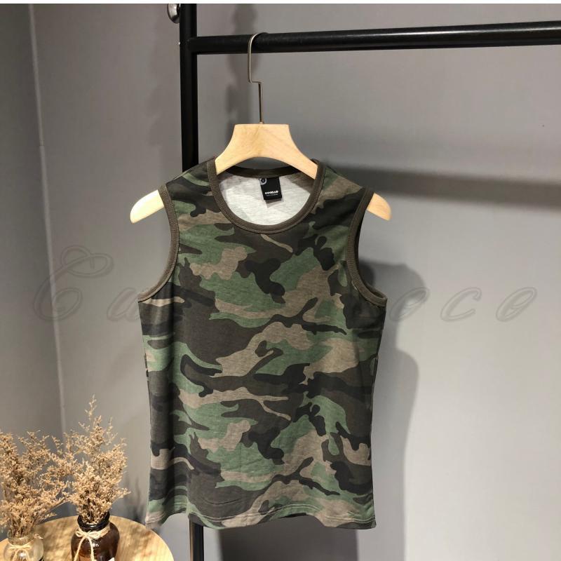 タンクトップ メンズ 迷彩柄 カモフラ Tシャツ ノースリーブ