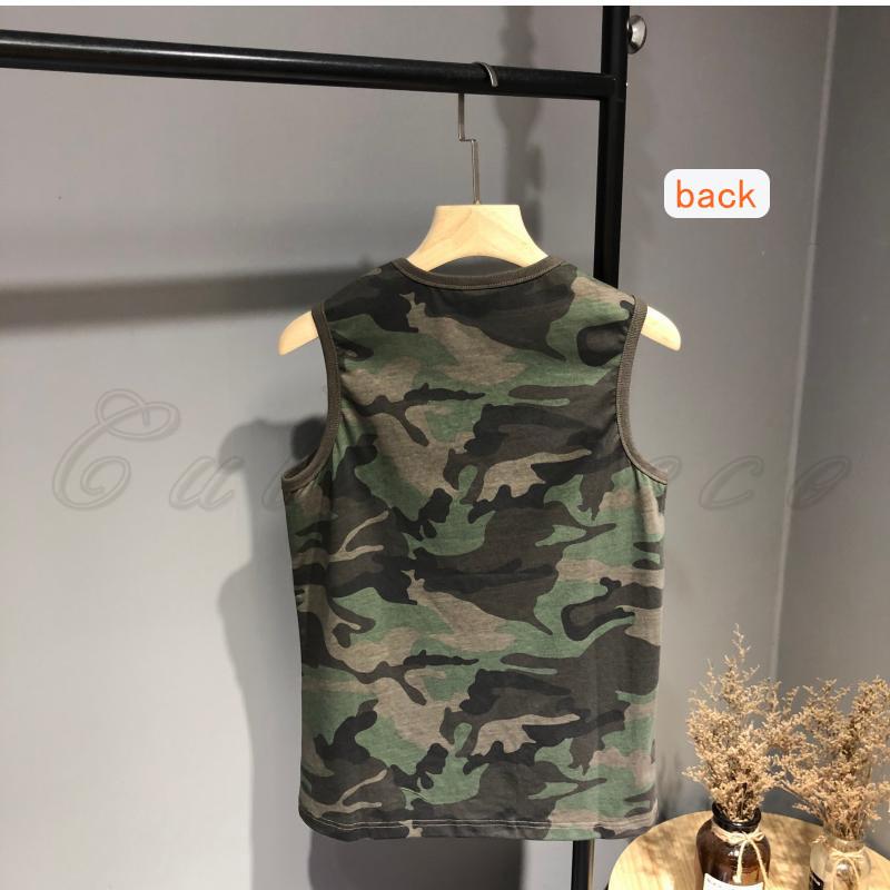 タンクトップ メンズ 迷彩柄 カモフラ Tシャツ ノースリーブ
