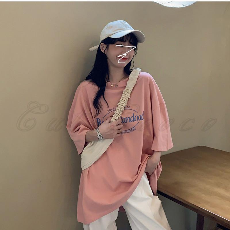 半袖Tシャツ レディース カットソー 英字プリント ラウンドネック 薄手