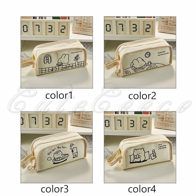 ★219★文房具柄〈白〉ペンケース☆ハンドメイド ☆219☆文房具柄〈白〉ペンケース☆ハンドメイド