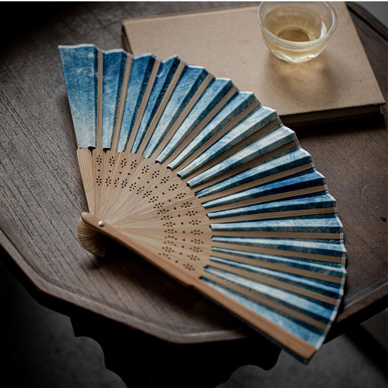 扇子の柄が粋な本染浴衣 和柄扇子 せんす シルク製 メンズ レディース 浴衣 着物に最適