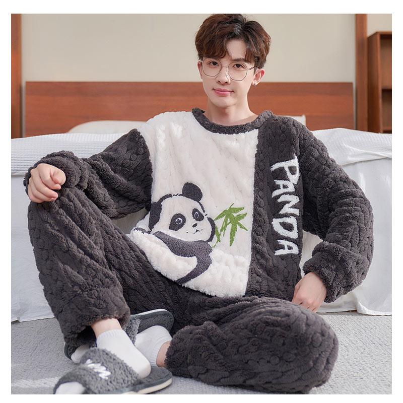 パジャマ フリース メンズ 部屋着 上下セット スウェット ルームウェア