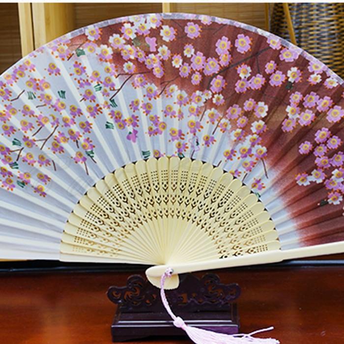 扇子 せんす レディース シルク風 花柄 高級 竹製 布 猛暑対策 着物 浴衣 女性用 携帯用 プレゼント 花火大会 お祭り 観賞用 小さい おしゃれ 送料無料 |  | 05