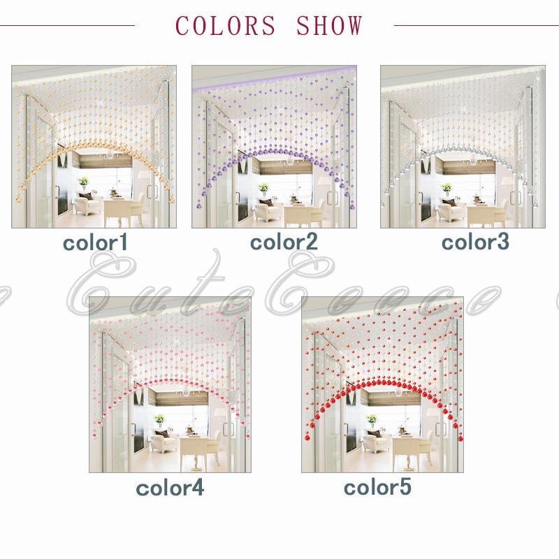 珠のれん ビーズカーテン 21本 クリスタル ビーズチェーン キラキラ