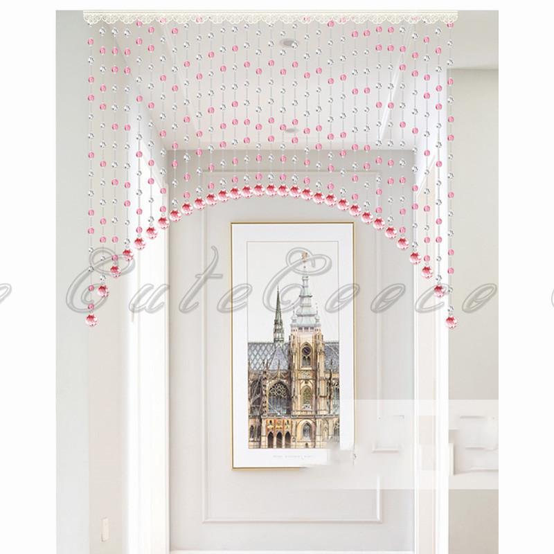 珠のれん ビーズカーテン 21本 クリスタル ビーズチェーン キラキラ