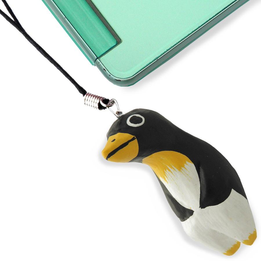 ストラップ 木彫り 動物 ペンギン 携帯ストラップ キーホルダー バッグチャーム 可愛い ギフト 記念品 アジア雑貨 アクセサリーと雑貨キュートマニア 通販 Yahoo ショッピング