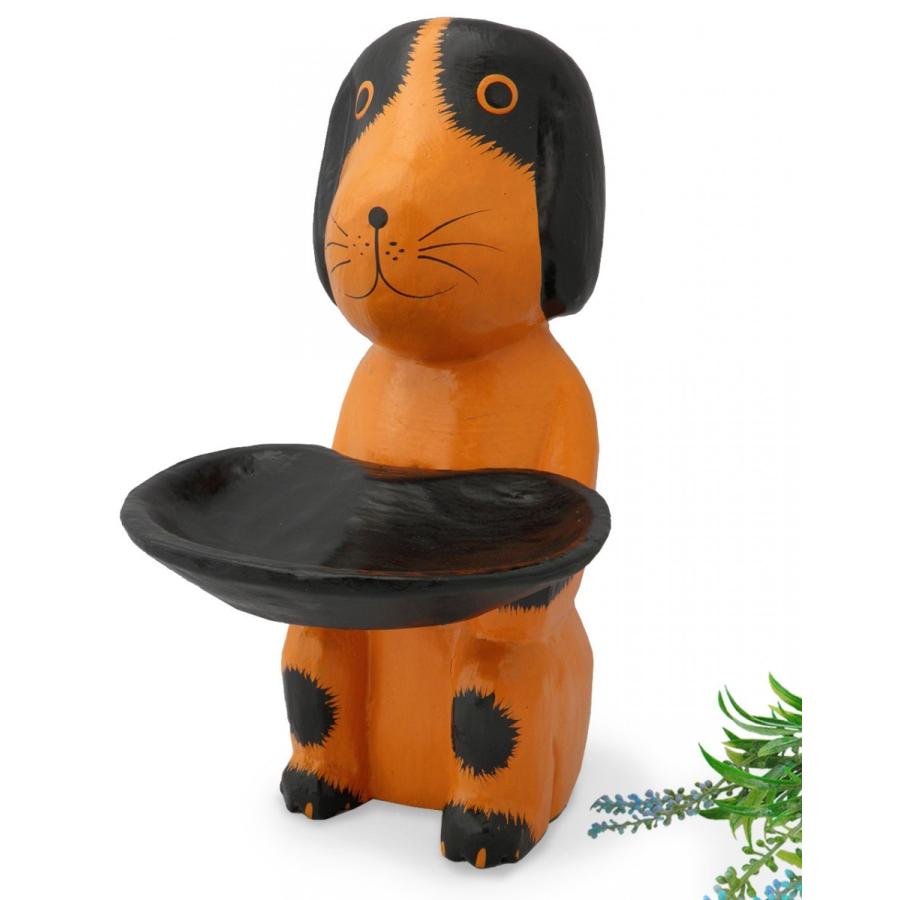 犬 置物 木彫りトレー持ち 犬 小物入れ アクセサリー収納 ギフト 引越し 新築 祝い アジア雑貨 アクセサリーと雑貨キュートマニア 通販 Yahoo ショッピング