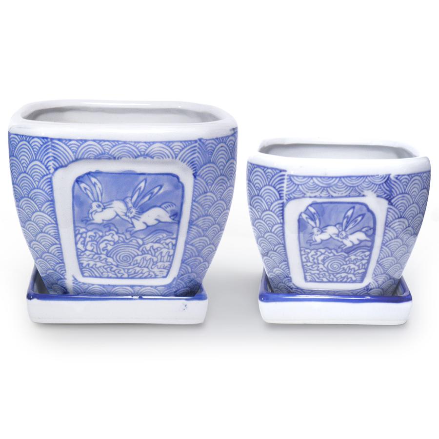 L*a様 天山→紫色 透かし模様 陶器植木鉢 L*a様 天山→紫色 透かし模様 陶器植木鉢 L*a様 天山