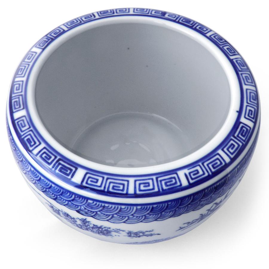 火鉢 大小 2点セット 水鉢 小型 ミニ火鉢 鳥獣戯画 陶器(説明書