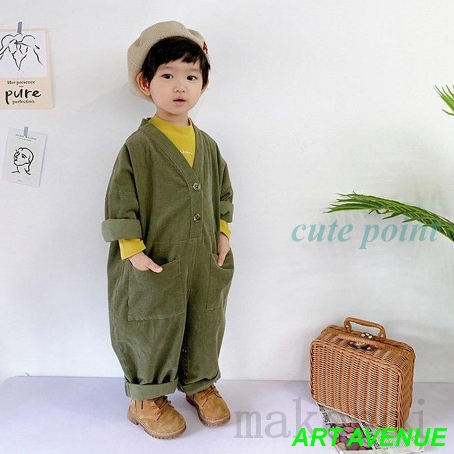 ジャンプスーツ オールインワン つなぎ服 80 90 100 110 120 cm