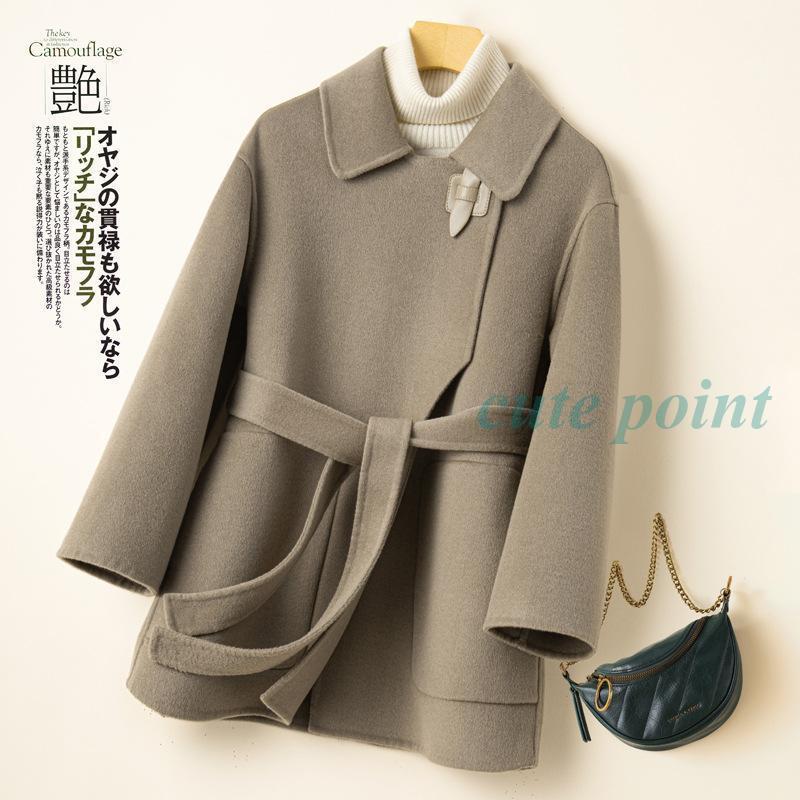 ステンカラージャケット レディースジャケット ウールコート 長袖