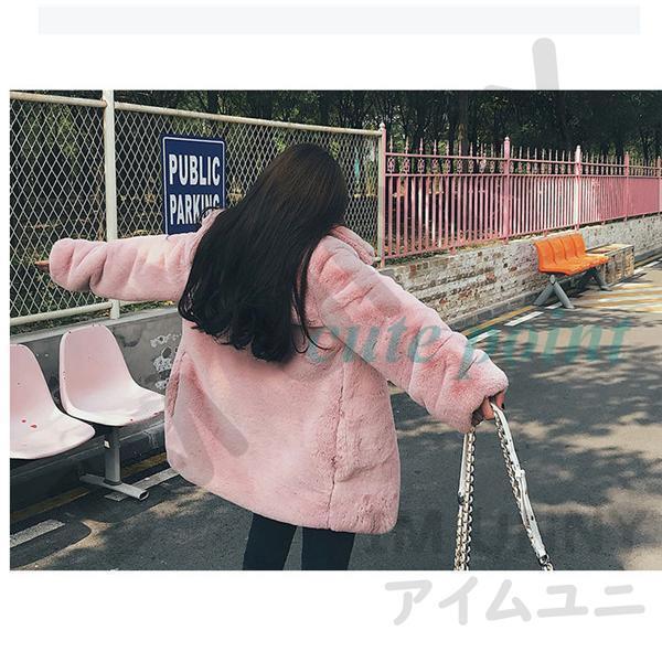 フェイクファー コート ファーコート レデイース 毛皮コート アウター