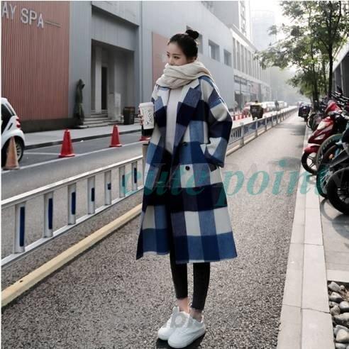 あり チェックコート ロングコート チェスター コート アウター