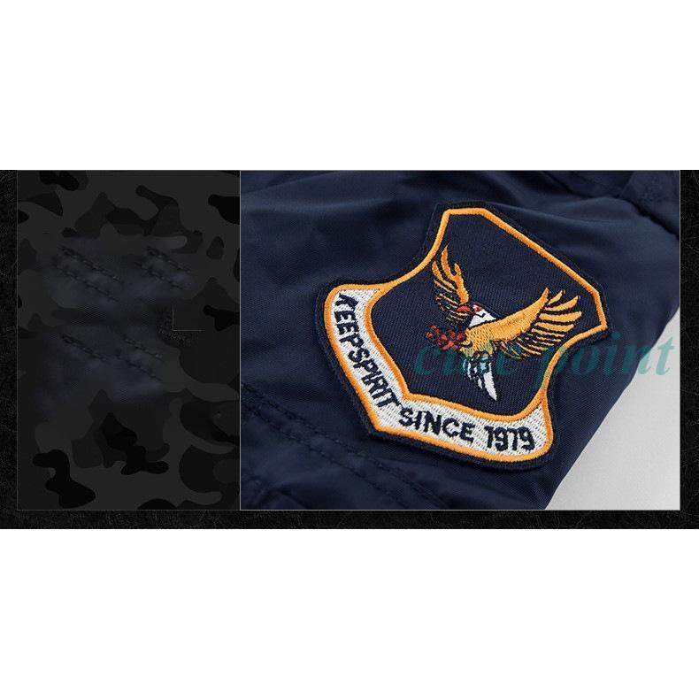 スカジャン 長袖 メンズ ミリタリー 横須賀 ブルゾン 光沢 フライト