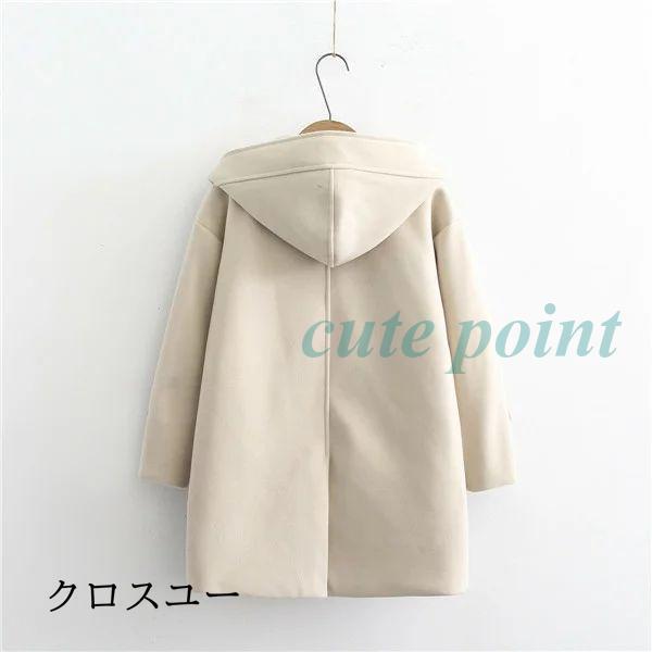 HYKE◇ダッフルコート/1/ウール/カーキ/無地/172-17031 022 hyke