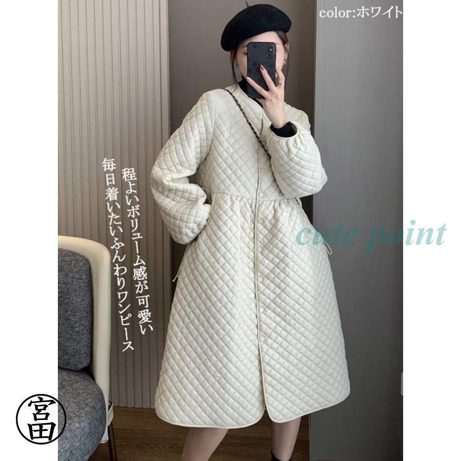 ワンピース 秋冬 きれいめ ロング Aラインワンピース ふんわり