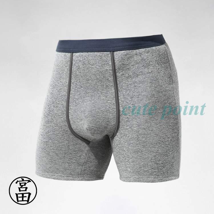 ロング 股擦れ メンズ 防寒 裏起毛 3枚組 ボクサーパンツ 対策 ロングボクサーパンツ あったかインナー 男性 紳士 下着 肌着 ロング丈 保温 防 | ブランド登録なし | 04