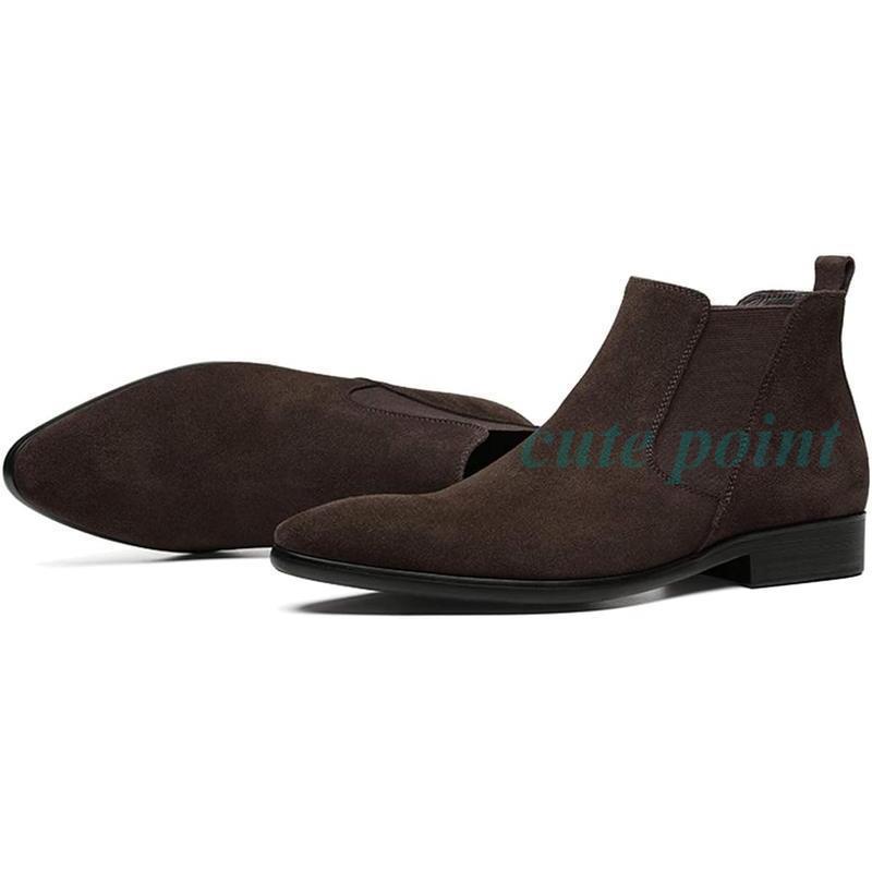 チェルシーブーツ サイドゴアブーツ メンズ 本革スエード 革靴