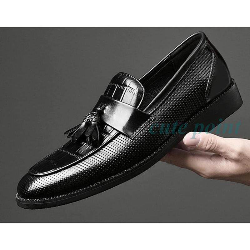 ローファー ドライビングシューズ メンズ タッセルローファー 穴