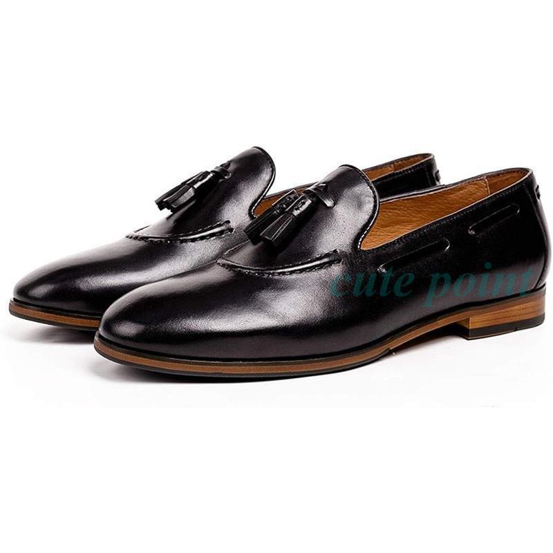 タッセルローファー ビジネスシューズ メンズ 本革 紳士靴 革靴 通気 結婚式履きやすい 手作り スリッポン 快適 オフィス 防滑 通学 タッセルローファー ビジネスシューズ メンズ 本革 紳士靴 革靴 通気