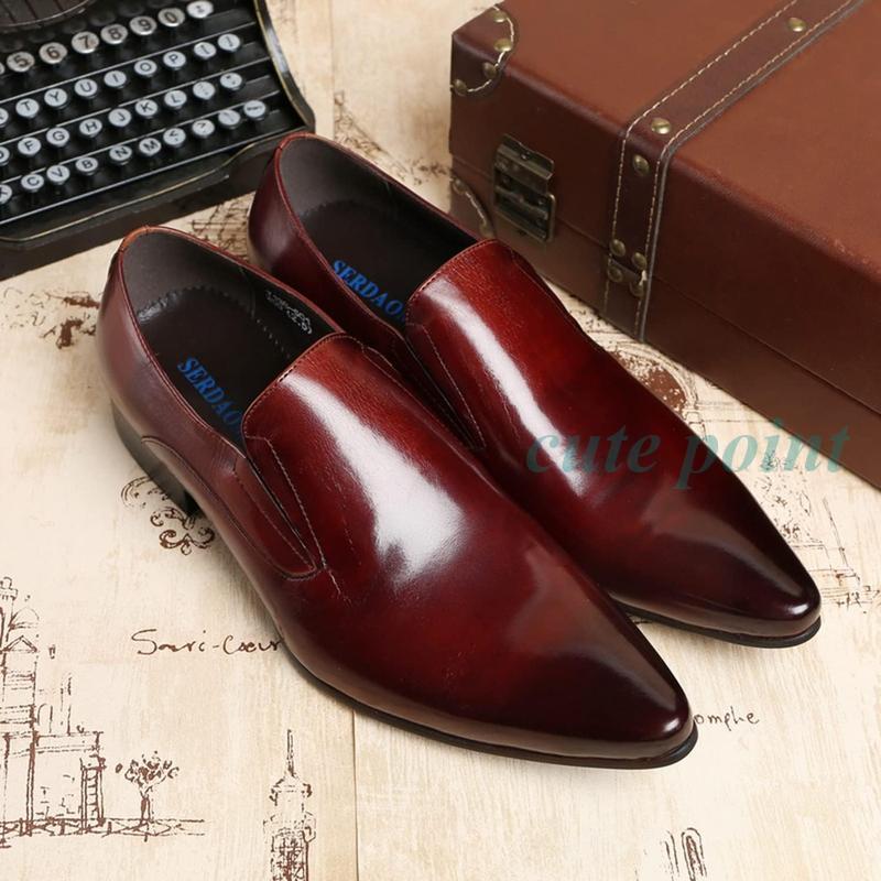 ローファー メンズ 本革 スリッポン ロングノーズ 革靴 ビジネスシューズ ドレスシューズ 高級紳士靴 結婚式 飲み会 面接 職場用 通勤 | ブランド登録なし | 03