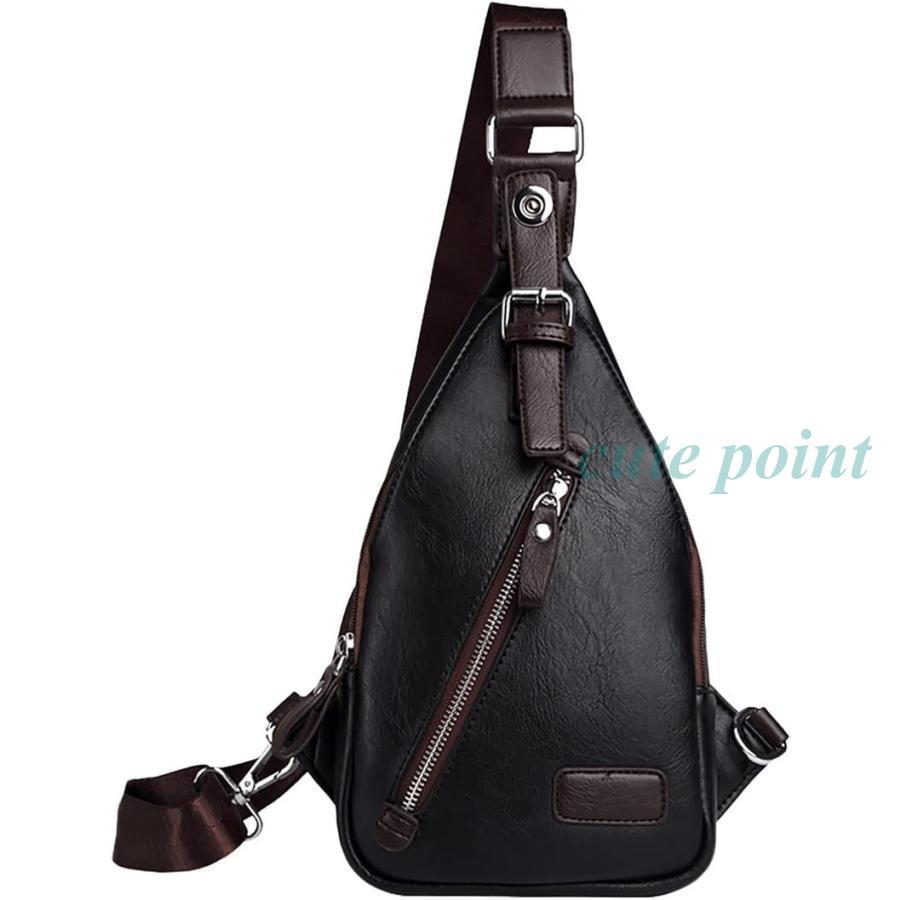 ボディバッグ ワンショルダーバッグ 本革 メンズ レザー 9.7インチiPad