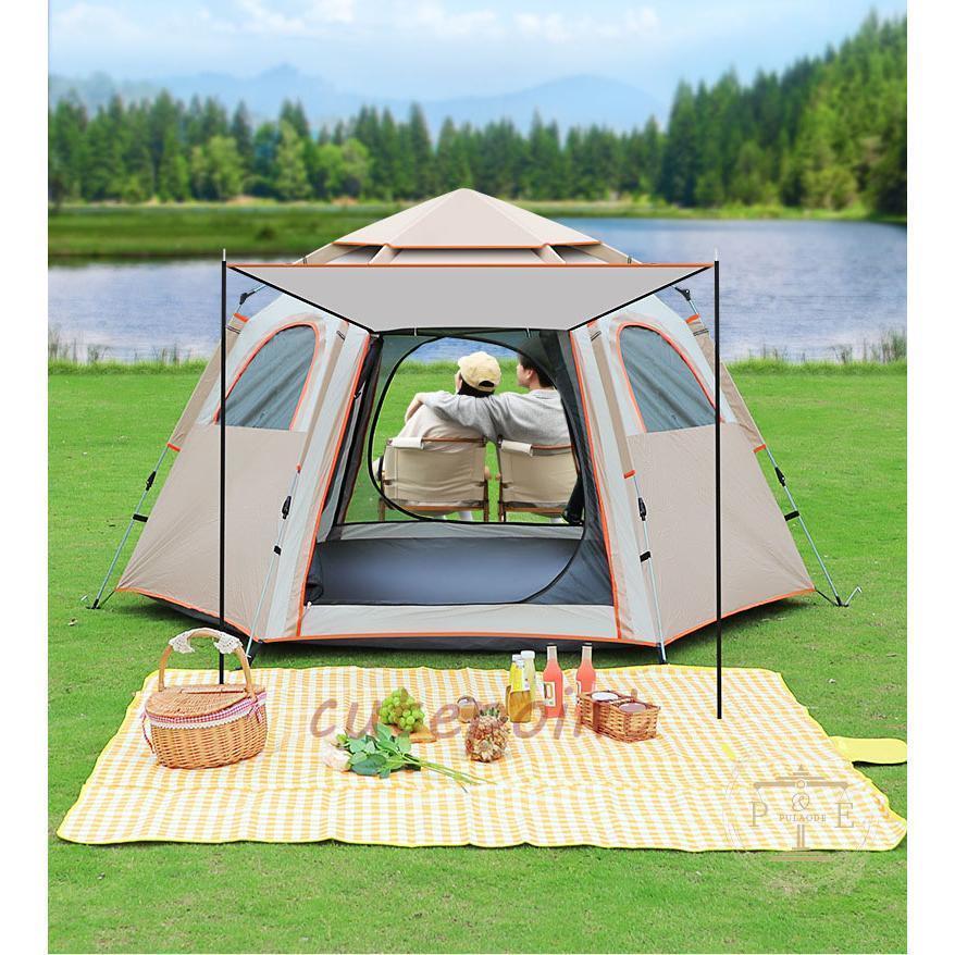 テント ワンタッチテント 大型 ポップアップテント 3-4人用 5-8人用