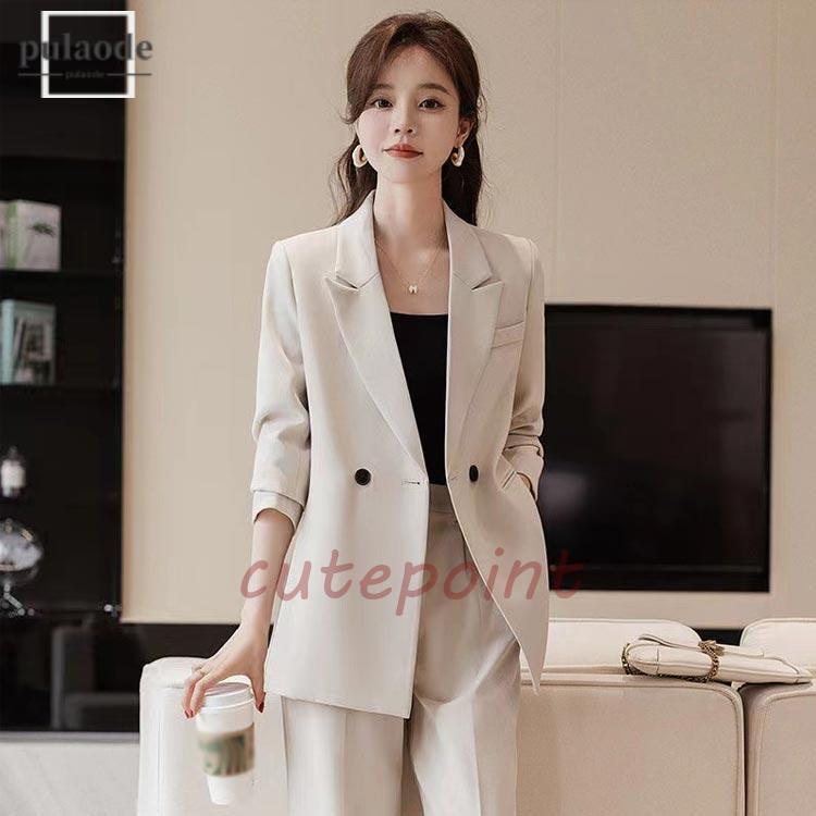 パンツスーツ レディーススーツ スーツセット 通勤 スーツ 夏 春