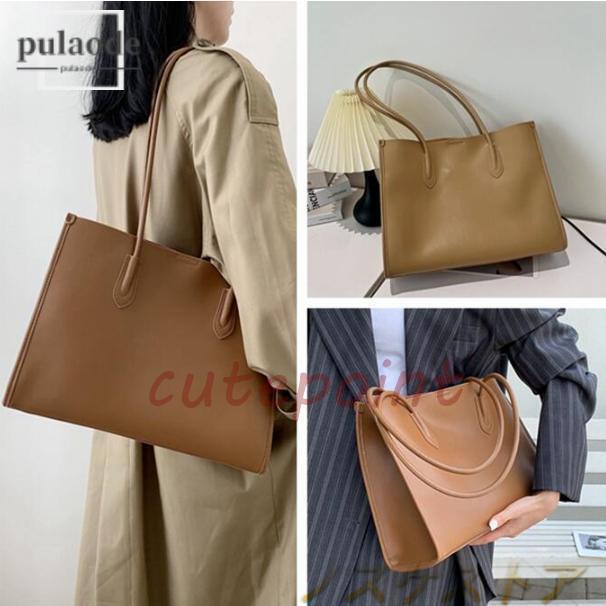 オシャレで高級感】トートバッグ 横型 ハンドバッグ 本革 牛革 通勤