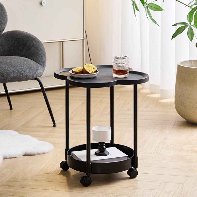 サイドテーブル 2段 多機能 サイドワゴン 収納 キャスター付き ナイト