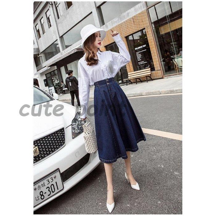 スカート レディース 春夏秋 デニム ロング丈スカート デニムスカート