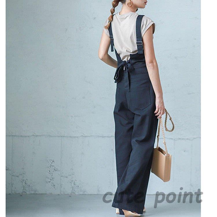 【美品】AMERI サロペット　オーバーオール　ゆったり　ストレッチ　可愛い 3124-1.jpg