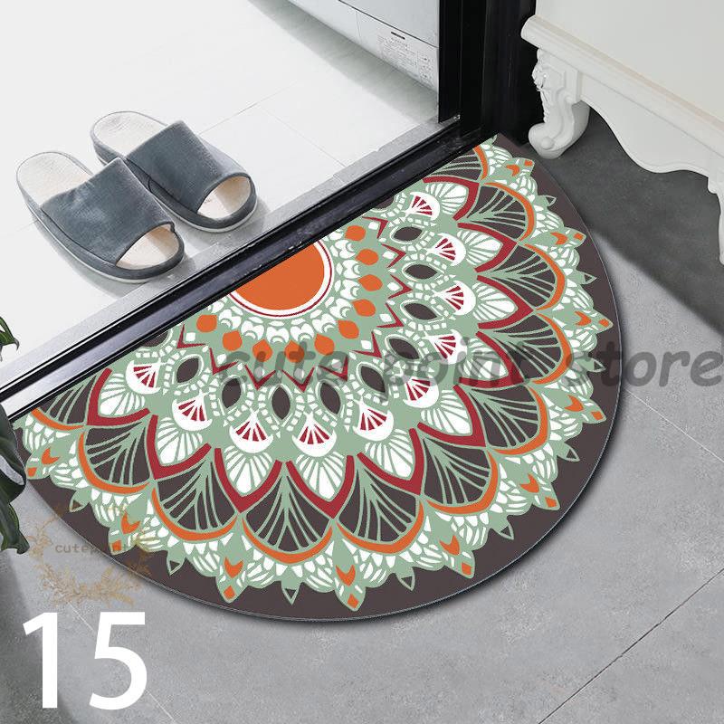 玄関マット 伝統的なクラシックデザイン アンティーク調 高級マット 半