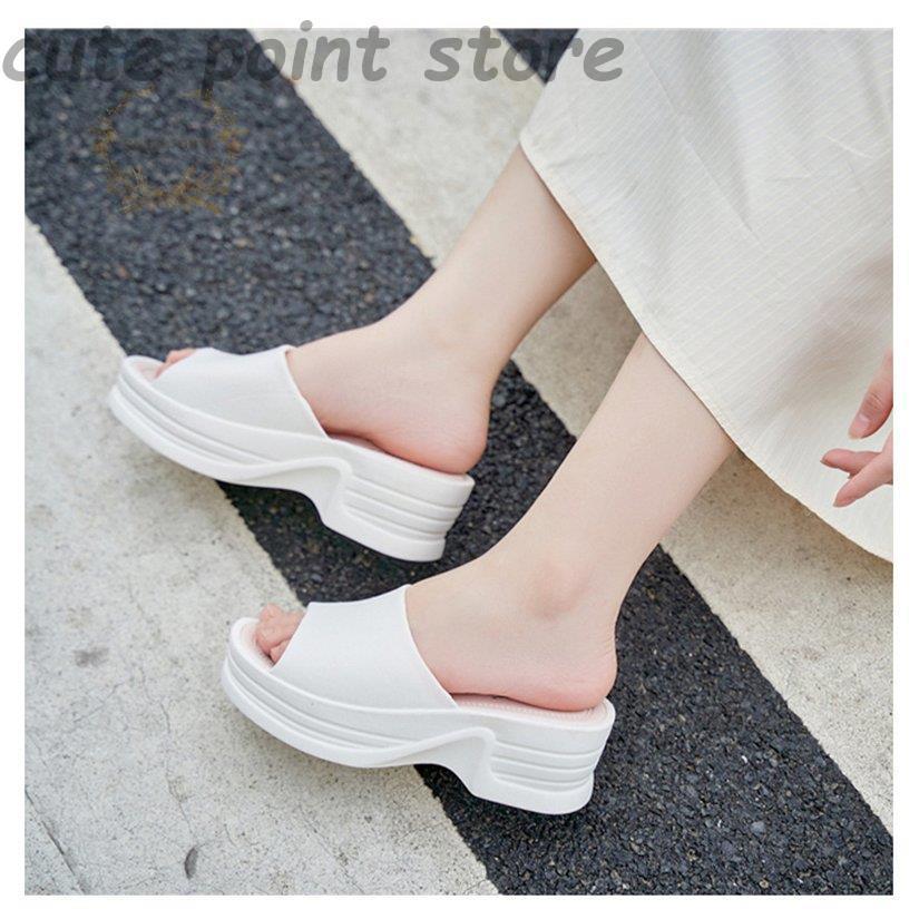 厚底 サンダル レディース ウェッジソール 透かし雕り 夏