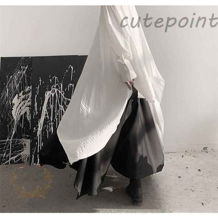 新品 Lサイズ【PING】シャツ スカート【セットアップ】上下セット レディース スカート セットアップ レディース シャツワンピース ロング シャツ