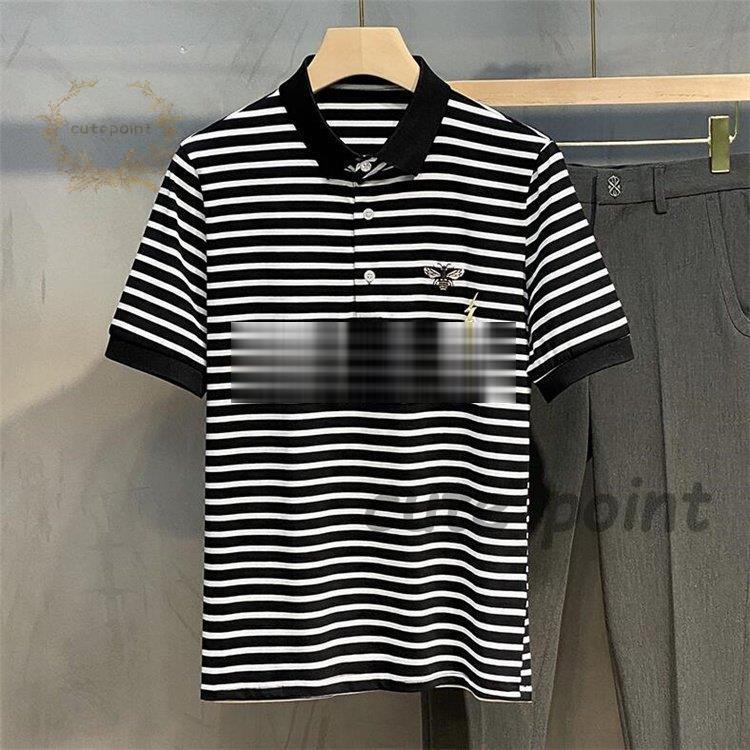 ポロシャツ Tシャツ メンズ 夏 半袖 トップス ポロシャツ コットン カットソー ストライプ かっこいい カジュアル ポロシャツ 新作 父の日 ゴルフシャツ お兄系 ー品販売