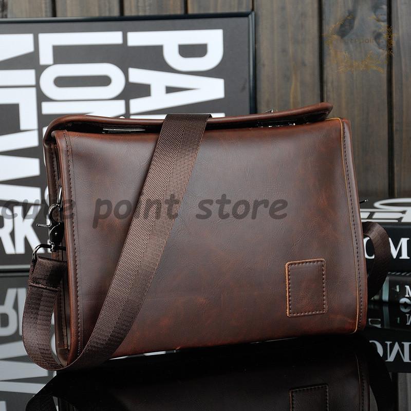 バッグ メンズ 本革 ショルダーバッグ アウトドア 通勤 PU 就職 肩掛け