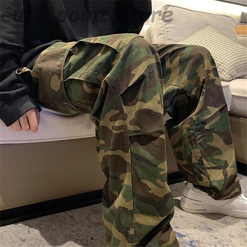 メンズ☆アイスクリーム　美品　総柄　カーゴパンツ　迷彩　BBC　人気　サイズL カーゴパンツ メンズ 作業ズボン レディース スリム 迷彩柄 メンズ