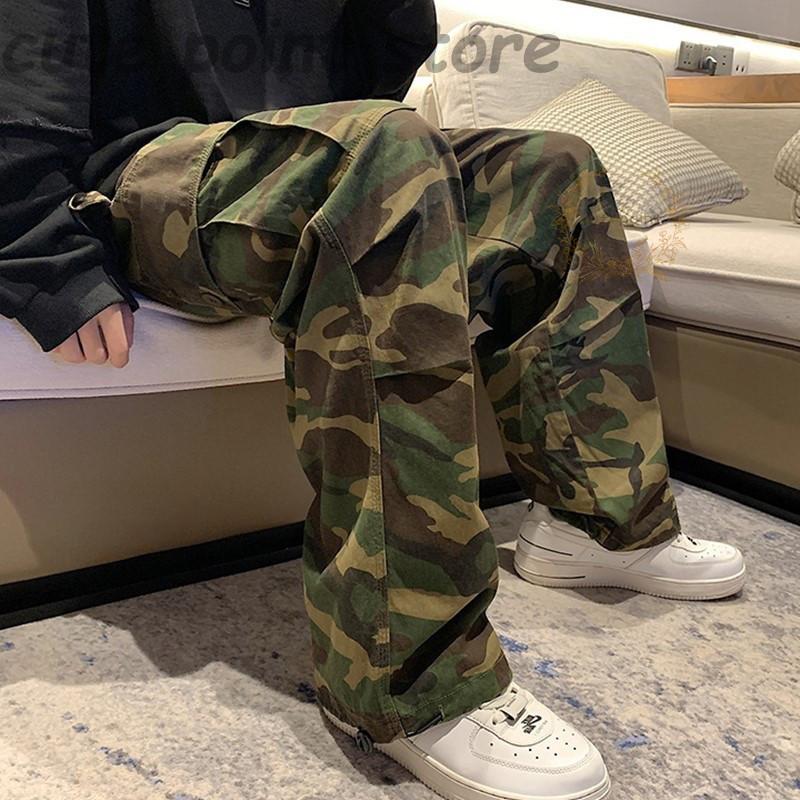 カーゴパンツ 大 メンズ 迷彩柄 ロングパンツ アメカジ ボトムス