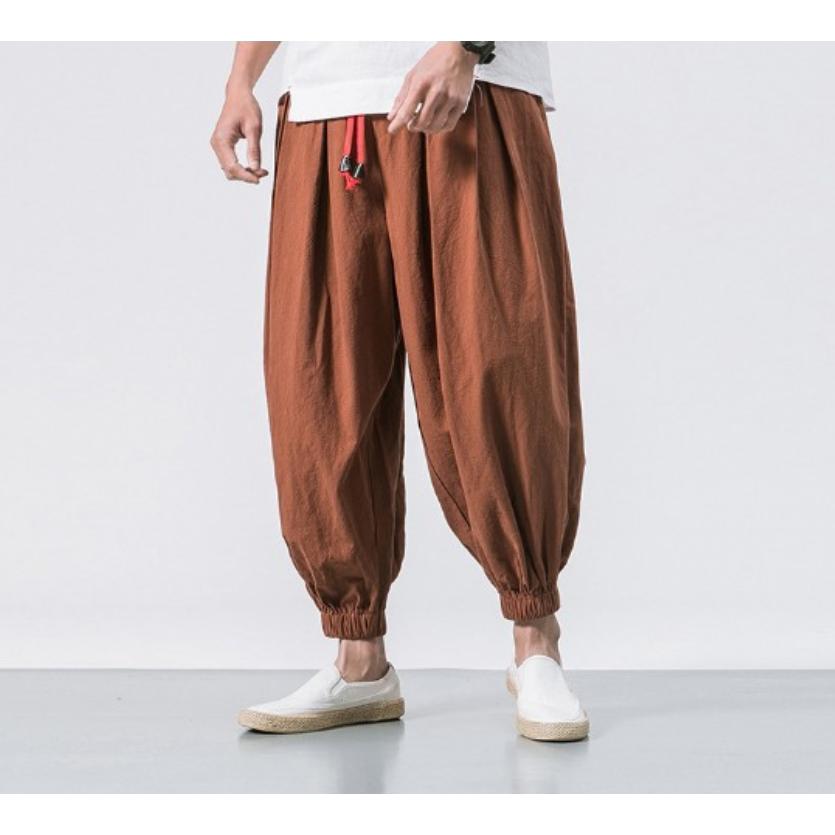 サルエルパンツ メンズ クロップドパンツ テーパード スラックス