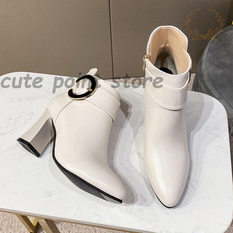 レディースショート ショートブーツ レディース チャンキーヒール 太ヒール 高級感