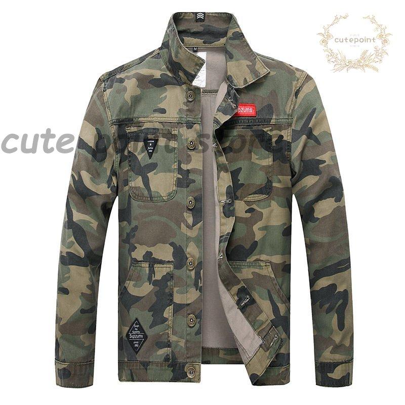 Gジャン デニムジャケット メンズ アウター ブルゾン ジージャン 迷彩