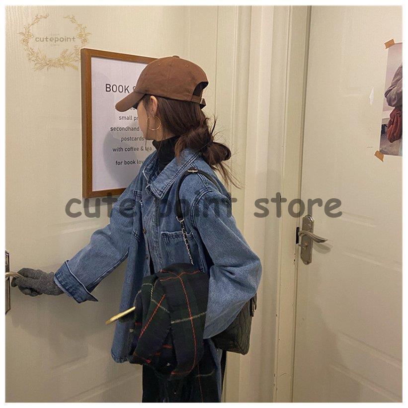 デニムシャツ デニム レディース トップス ジャケット ブラウン