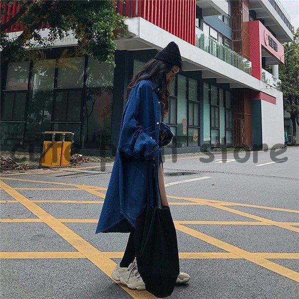 デニム コート ジャケット レディース Gジャン ロング アウター 大きい