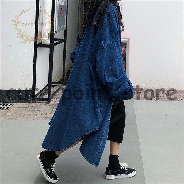 デニム コート ジャケット レディース Gジャン ロング アウター 大きい